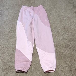 Special Edition ALO Yoga Unisex Two-Tone Pink Joggers
